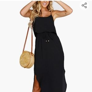 Black midi sundress